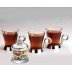 سرویس چایخوری تک استیل سری نگین دار کد 781